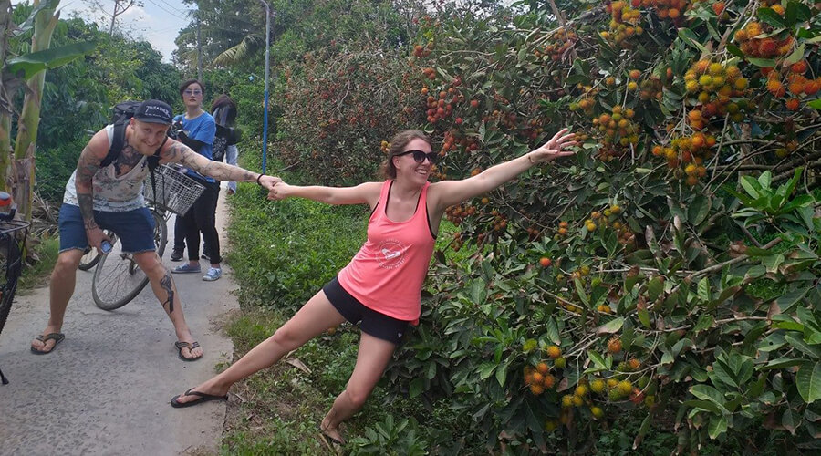 fruite orchards in An Binh Islet