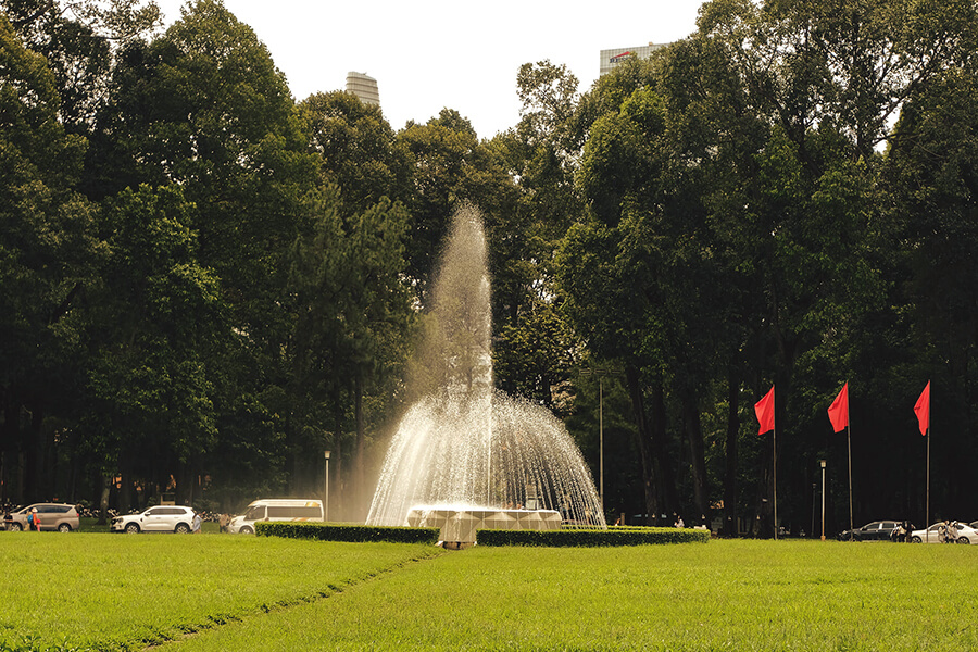 fountain in Independence Palace
