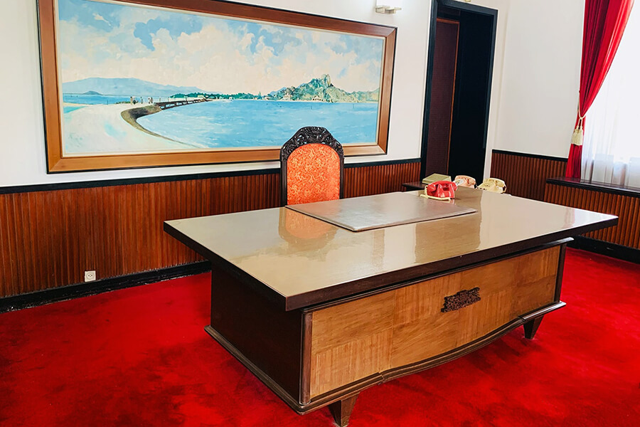 work desk of the president in Independence Palace