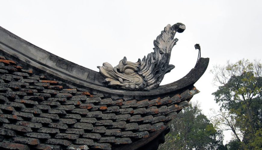 roof of One Pillar Pagoda
