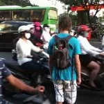cross the road in Vietnam