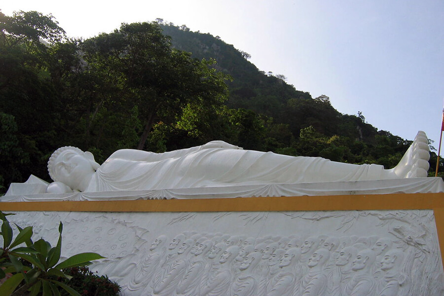 Reclining Statue of Buddha Shakyamuni in Tay Ninh