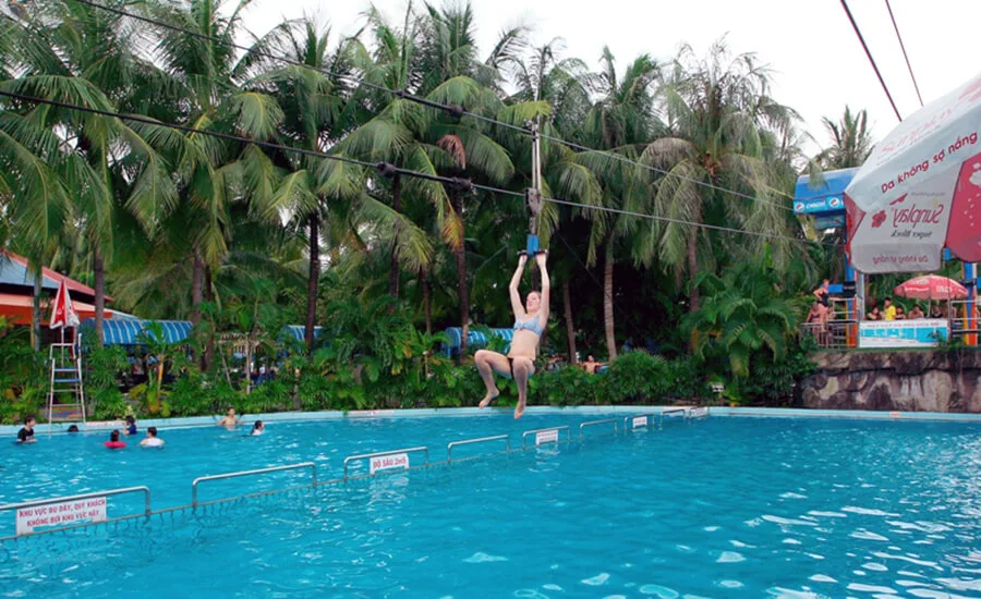 Rope Swing Overcom waterfall