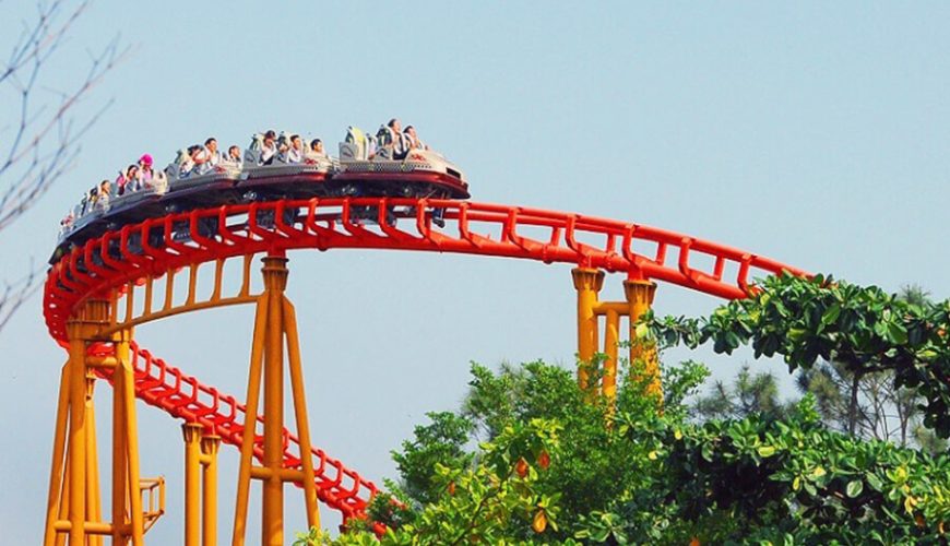 high-speed roller coaster in Suoi Tien