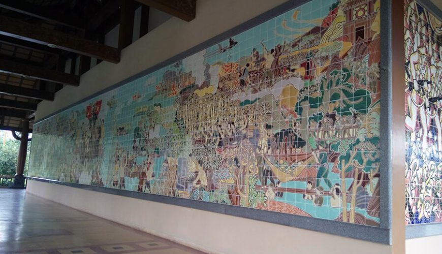 painting in Ben Duoc Memorial Temple