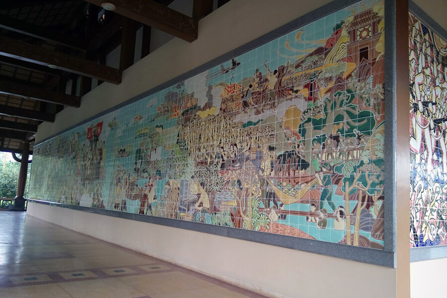 painting in Ben Duoc Memorial Temple