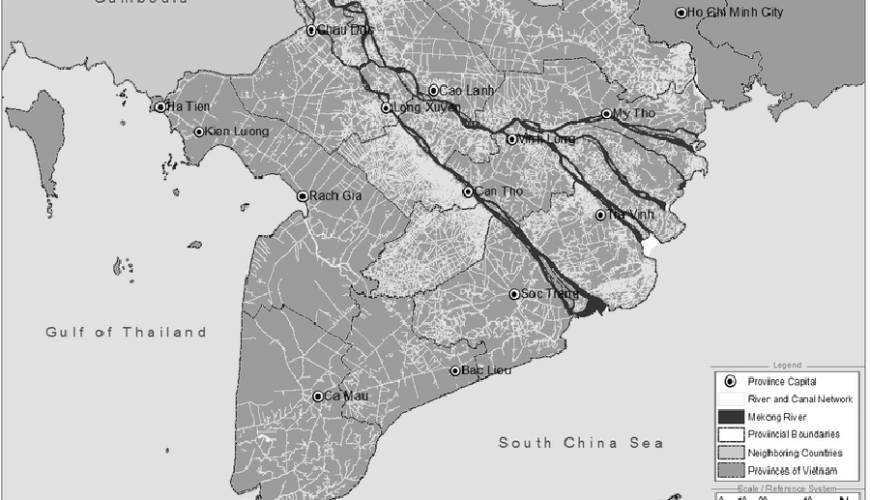 Mekong Delta history of formation and development