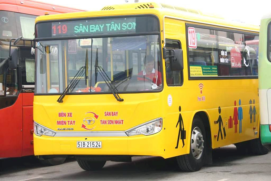 bus 119 from airport to city centre