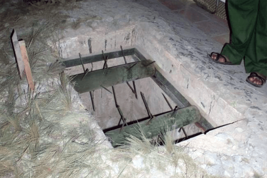 trap in Cu Chi tunnels