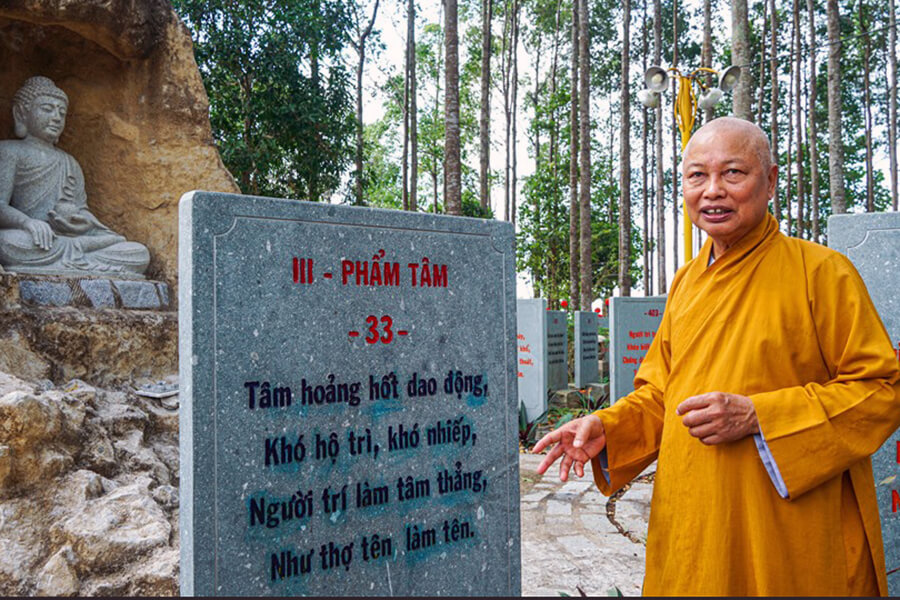 Dhammapada Sutra Garden in Phuoc Hau Pagoda