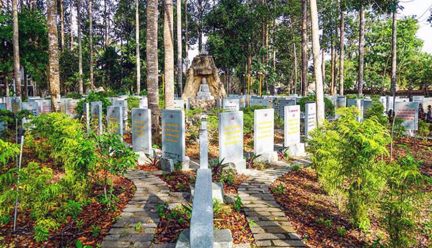 Stone Sutra garden in Vinh Long