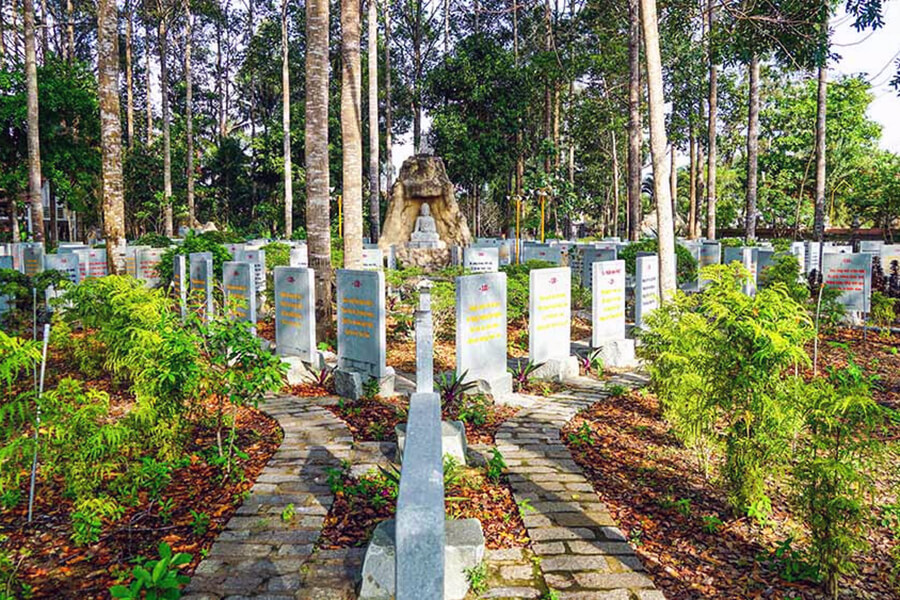 Stone Sutra garden in Vinh Long