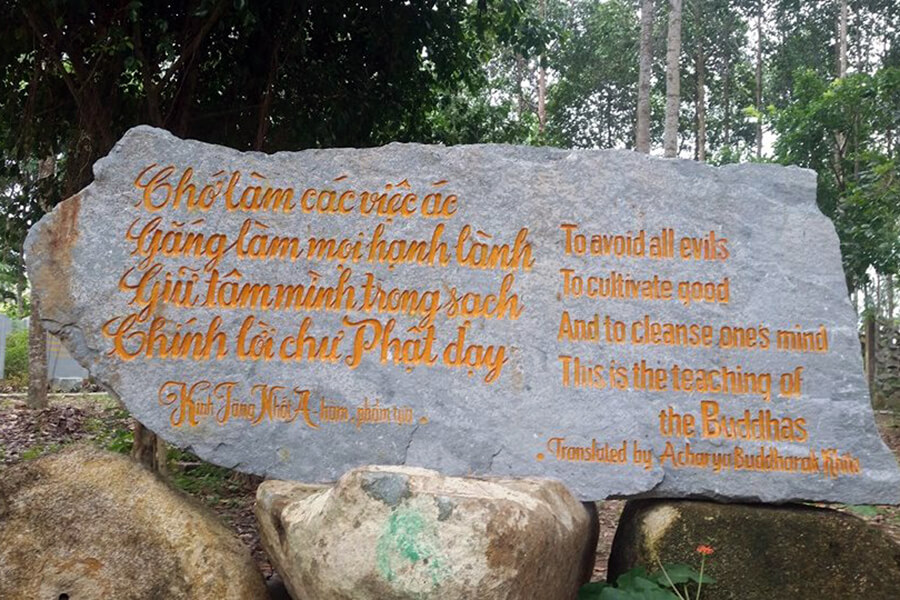 Dhammapada Sutra Garden in Phuoc Hau Pagoda