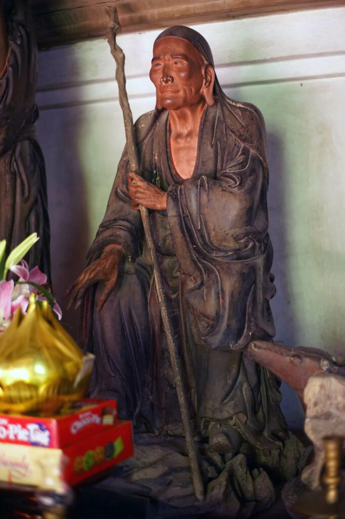 Statue of Rahulata in Tay Phuong Pagoda