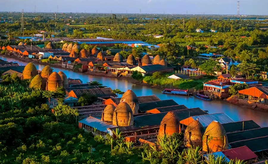 hundred-year-old ceramic brick kilns