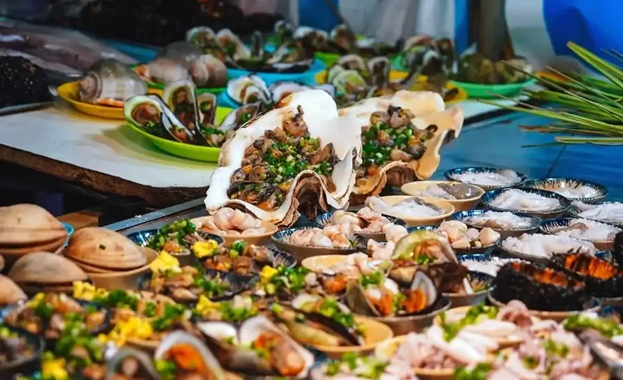 sea food in Cham islet