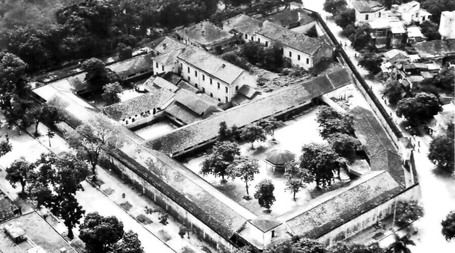 old photo of Hoa Lo Prison
