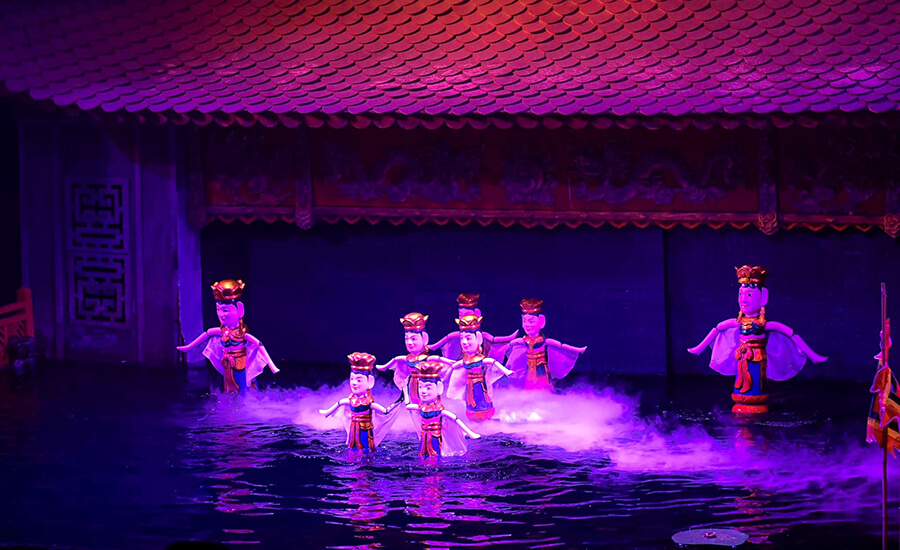 water puppet show
