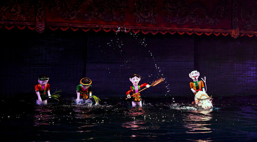 water puppet show