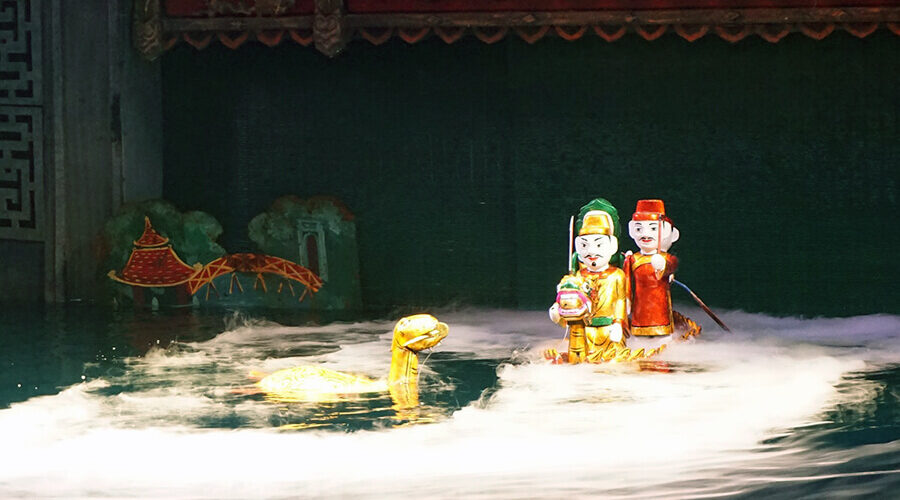 water puppet show
