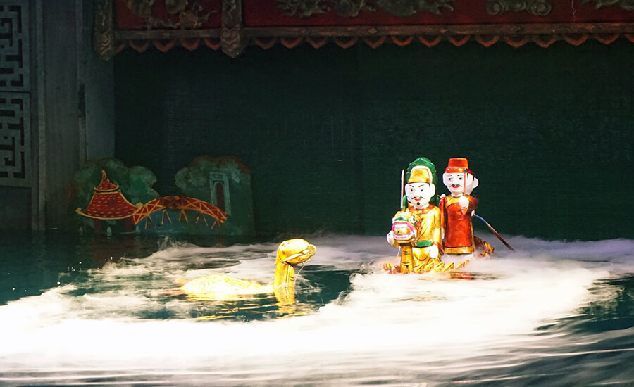 water puppet show