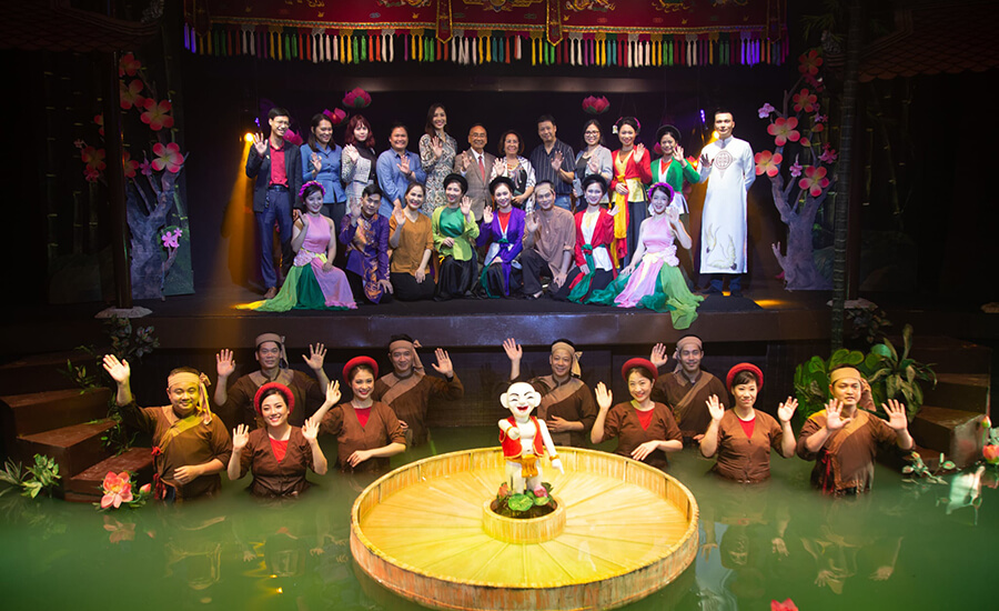 water puppetry show in Hanoi