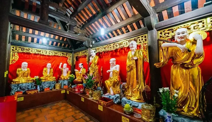 Arhat Statues in Long Tien Pagoda