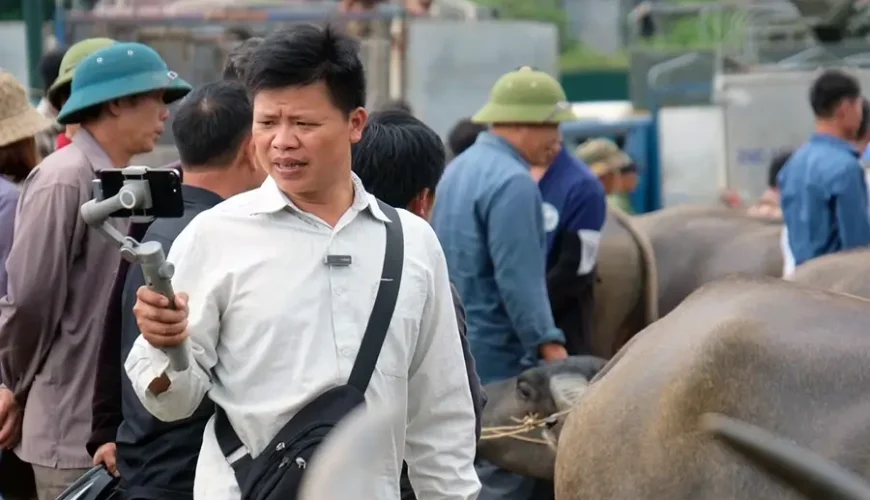 Bac Ha buffalo market