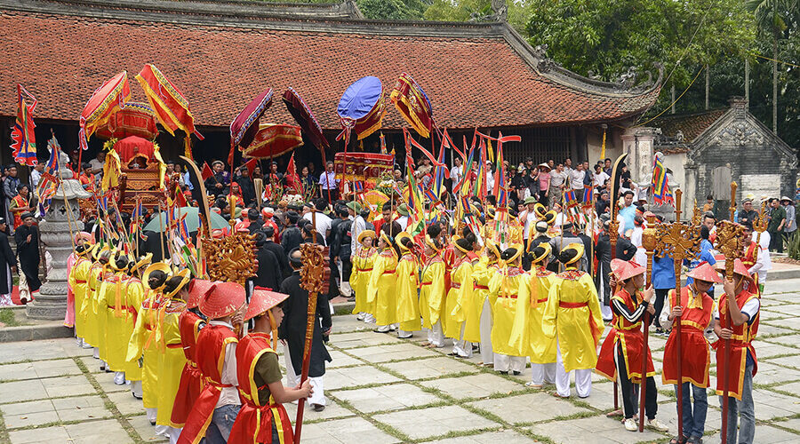 festival in Thay temple