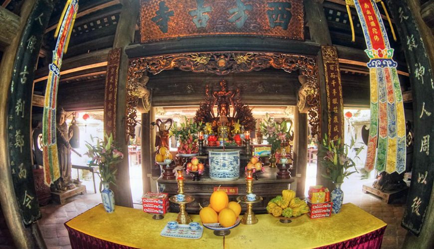 Ha shrine in Tay Phuong pagoda