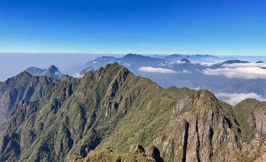 view of Hoang Lien Son range