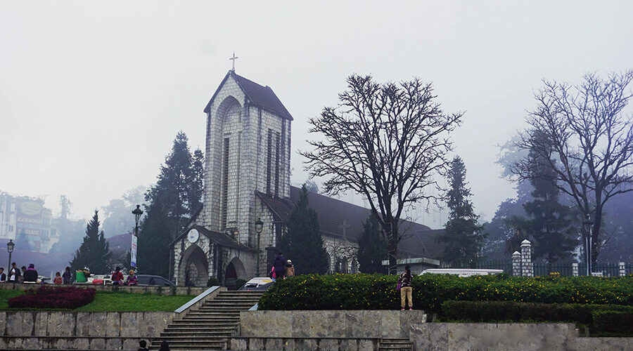 Stone church in Sapa