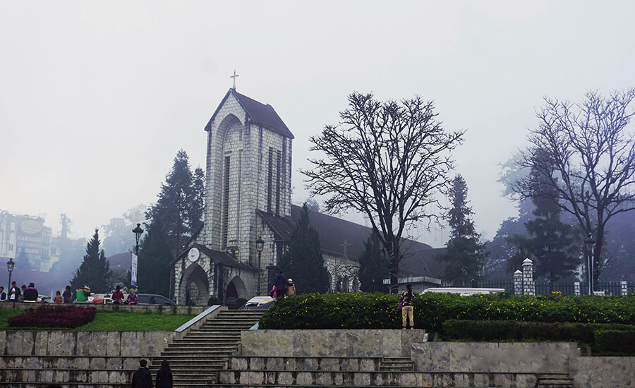 Stone church in Sapa
