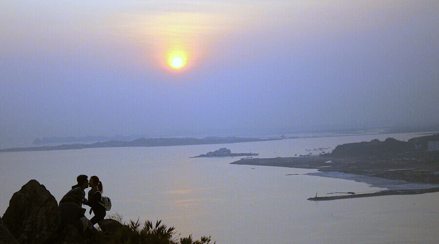 sunrise in Bai Tho mountain