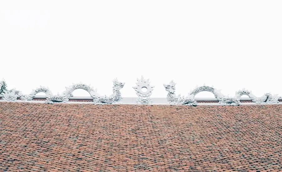 The communal house carved with nearly 400 dragons in Hai Phong