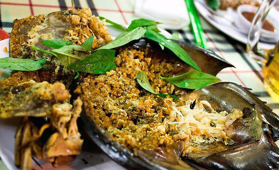 Horseshoe crab dish in Cat Ba