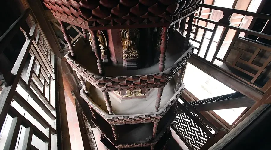 Nine-Story Lotus Tower