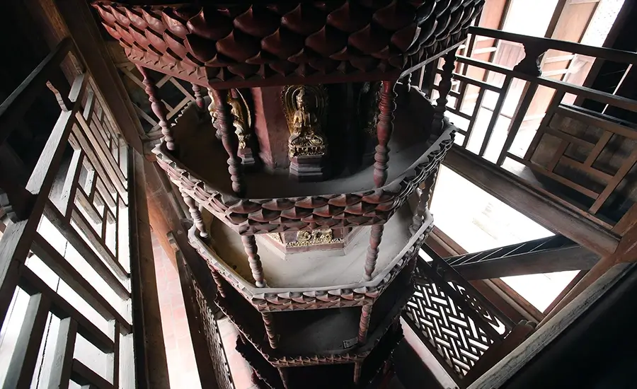 Nine-Story Lotus Tower in But Thap pagoda