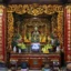 blue stone statue of Amitayus Buddha