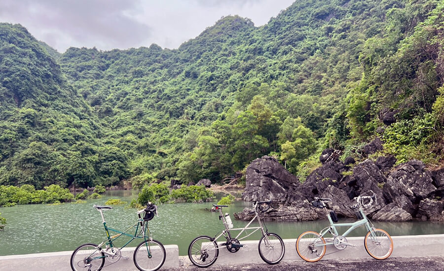 cycling in Cat Ba