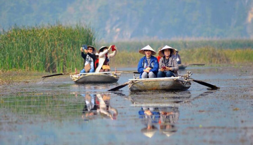 boating in Xuan Thuy National Park