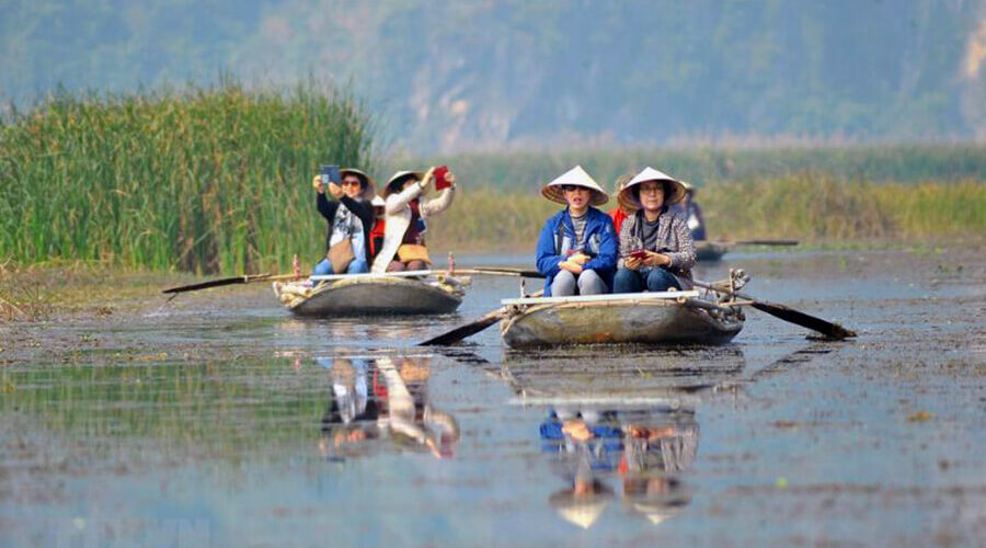 boating in Xuan Thuy National Park