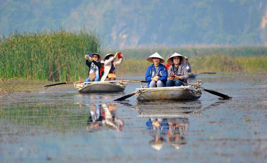 boating in Xuan Thuy National Park