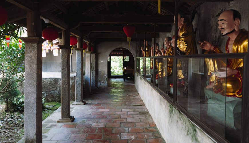 statue of Arhats in Long Doi Pagoda