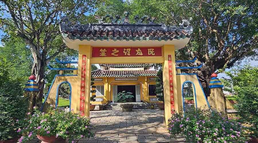 old Temple and tomb of Nguyen Dinh Chieu