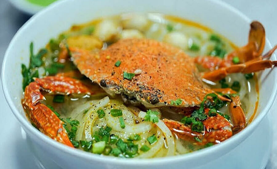 Crab noodle soup