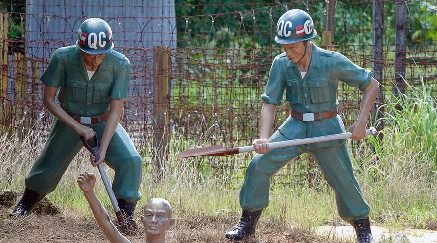 A form of torture was to bury prisoners alive