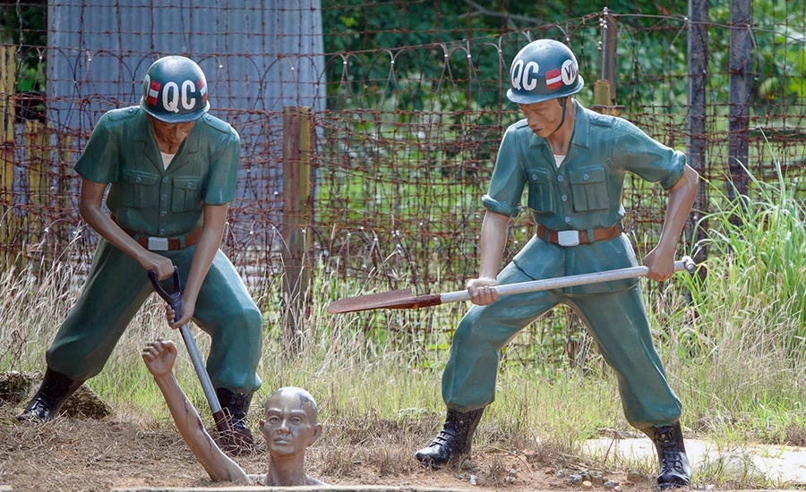 A form of torture was to bury prisoners alive