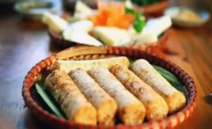 Bamboo steam rice & grilled meat