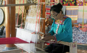 Brocade weaving